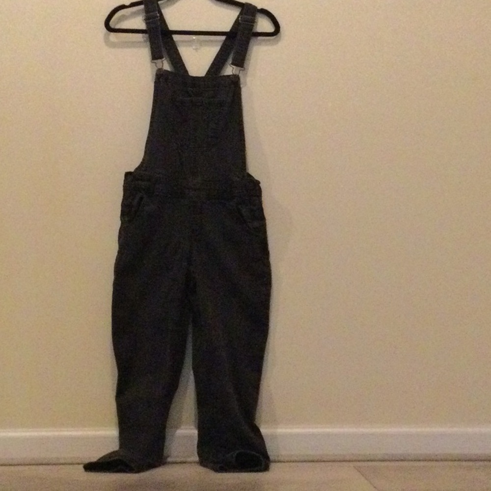 Classic Women's Black Denim Overalls